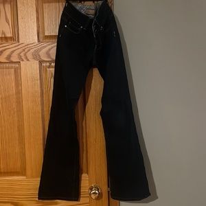 Paige dark blue boot cut jeans
